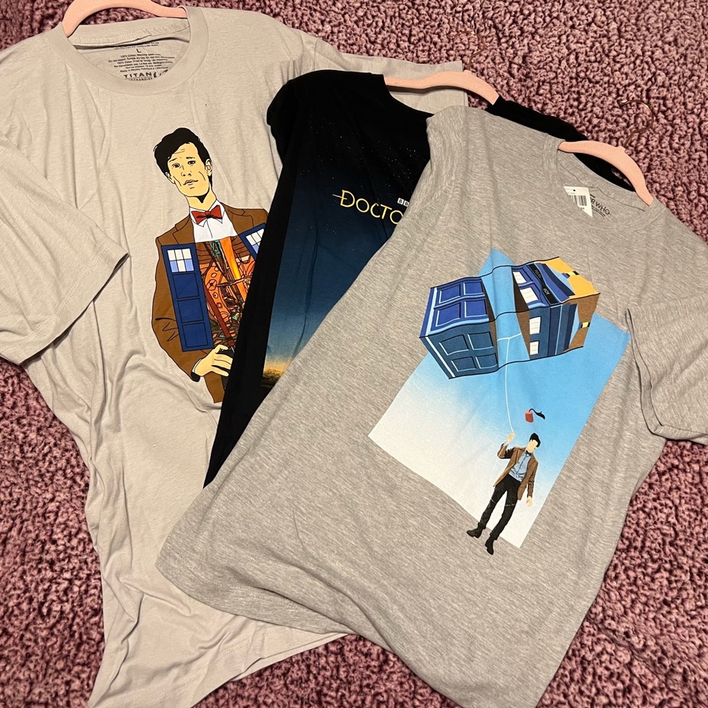 Doctor Who Shirt. 11 and 12 Dr. ALL NEW.